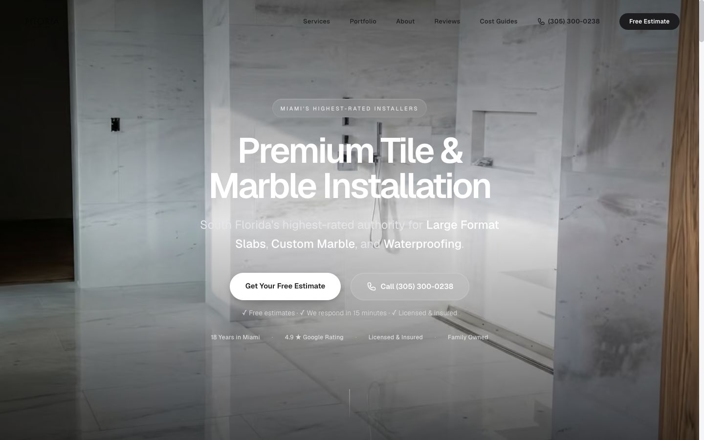 Fitoria Tile & Marble website