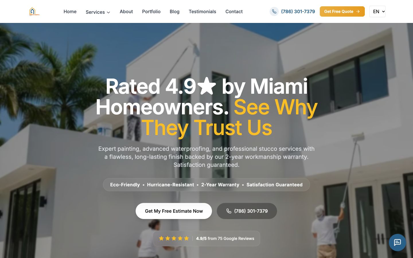 Noah G Paint & Design website